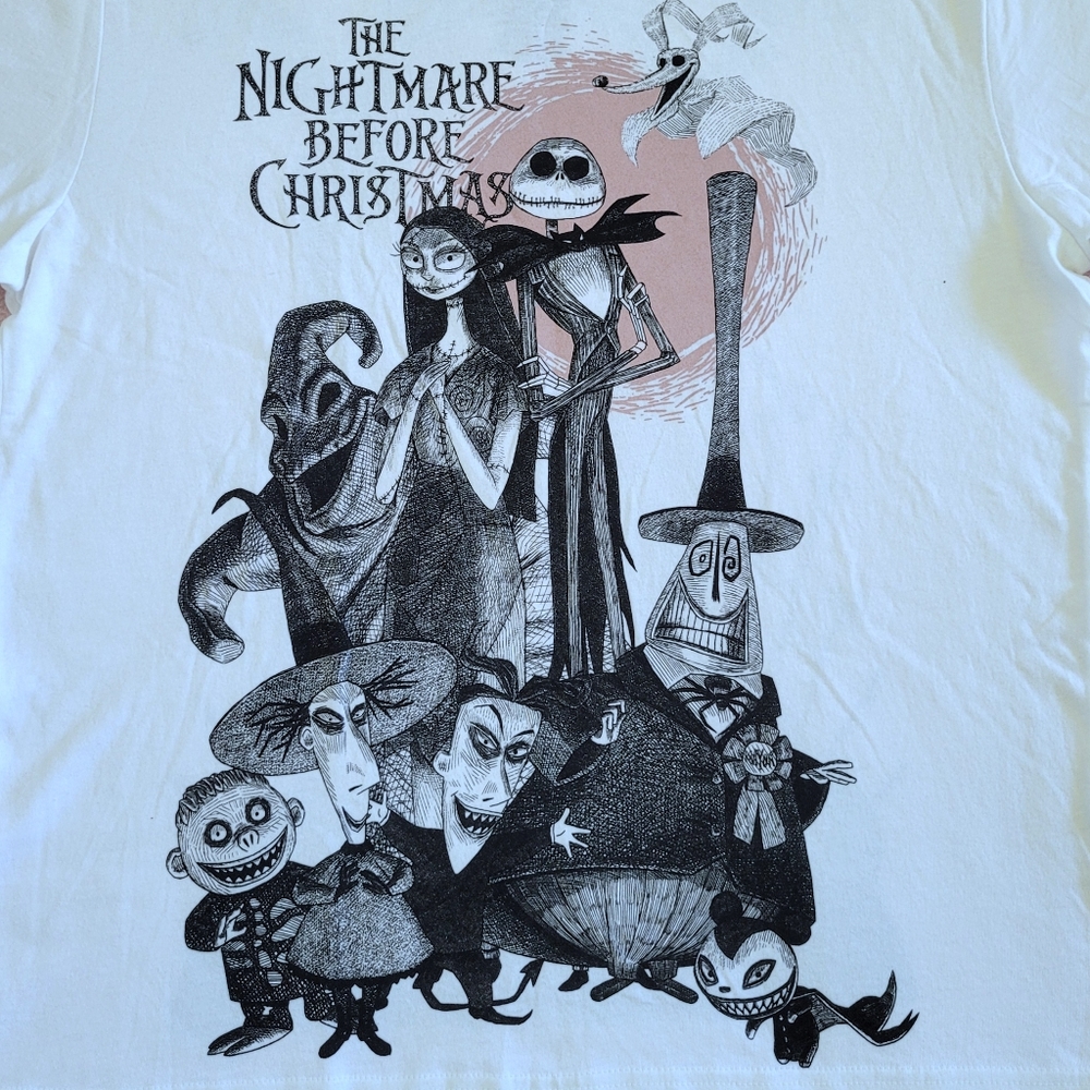 Tim Burton's The Nightmare😱 Before Christmas🎄 Graphic Tee👕 - NWT - Picture 3 of 15